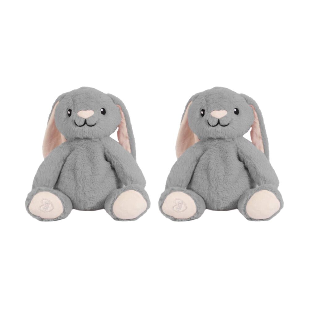 2PK Toasty Hugs Bailey Bunny Plush Toy Heatable Coolable Microwave Safe