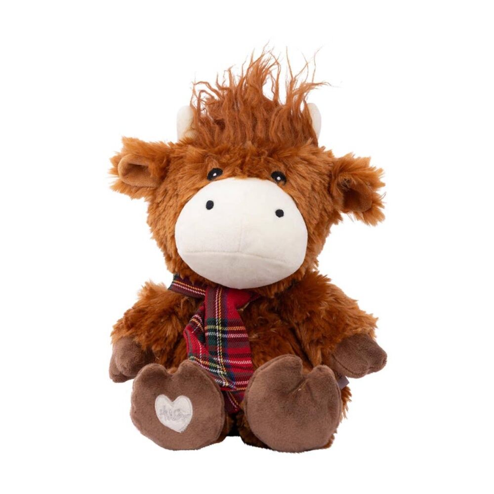 Toasty Hugs Hamish Highland Cow Plush Heatable Coolable Microwave Safe