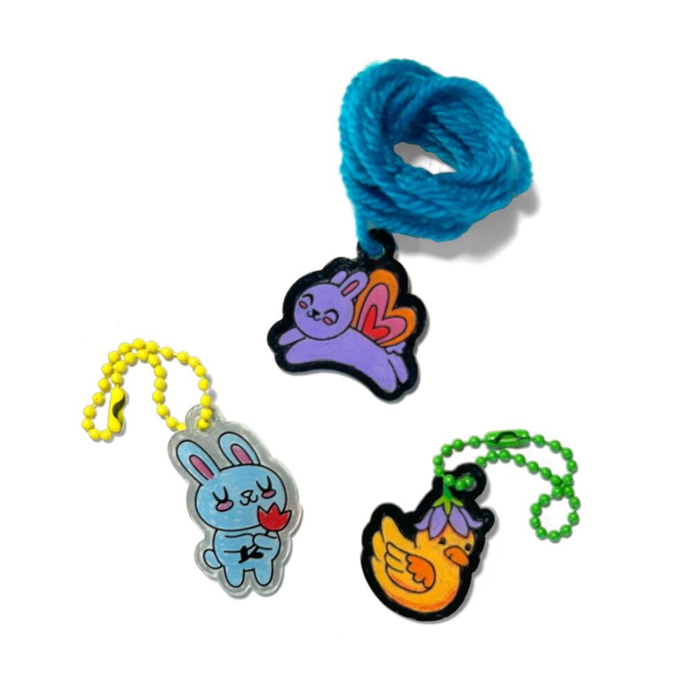 Ooly Shrink-its Garden Pals DIY Shrink Art Kit Makes 20 Charms Kids Activity