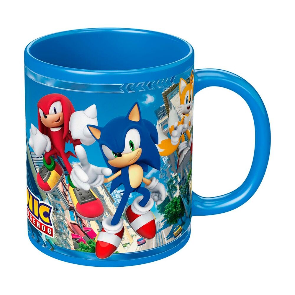 6PK Sonic The Hedgehog Sonic-Characters Ceramic Coffee Drinking Mug Blue
