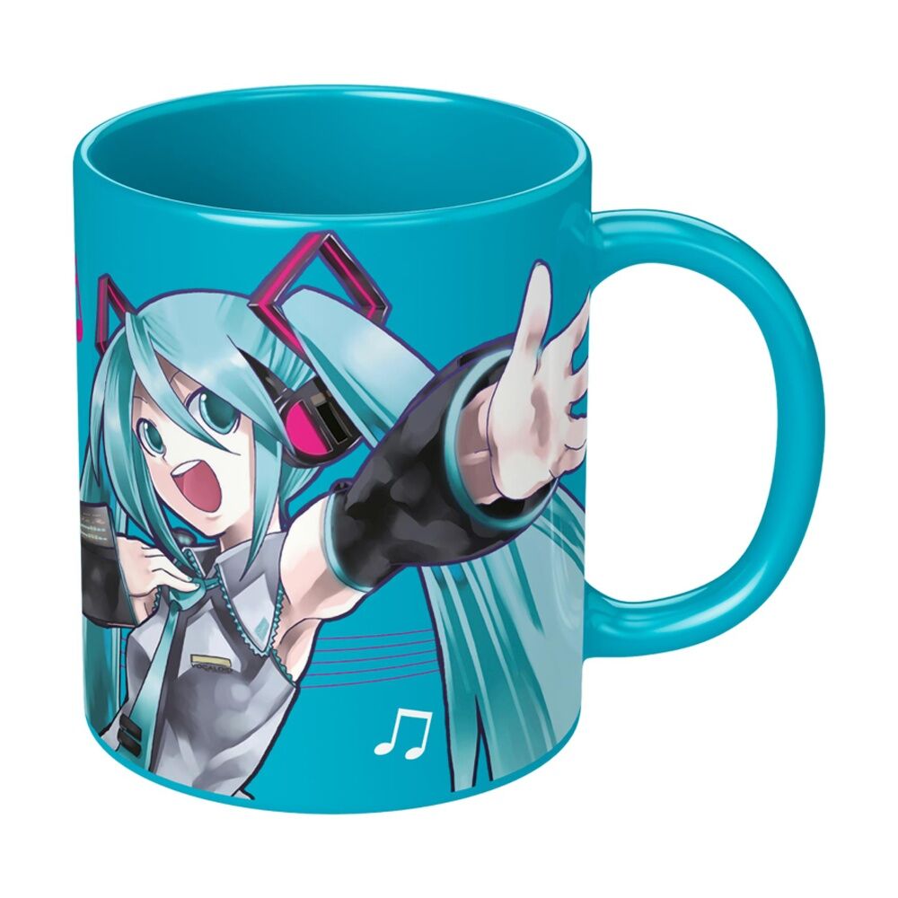 3PK Hatsune Miku Ceramic Hot & Cold Coffee Drinking Mug Blue Coloured