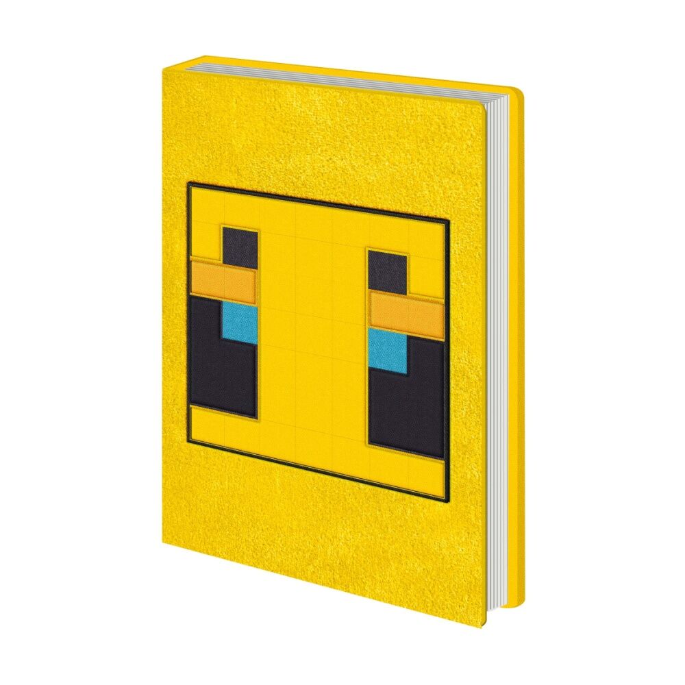 4PK Minecraft Yellow Bee Plush Notebook W/ Inner Compartment A5 21x16cm