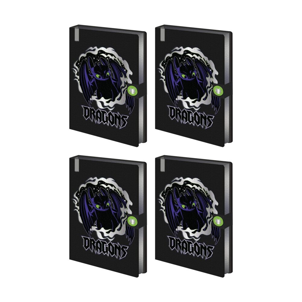 4PK How To Train Your Dragon to Toothless Premium Notebook A5 21x16cm