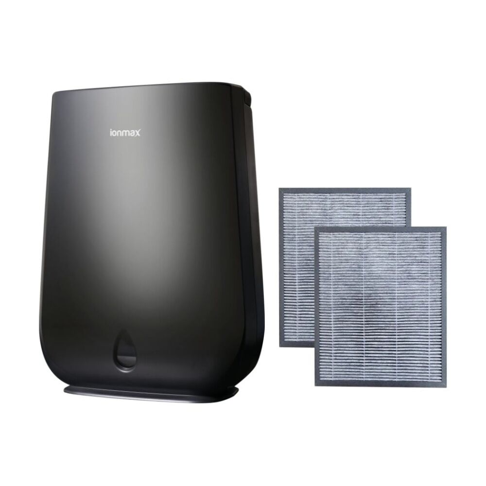 2pc IONMAX Carbon HEPA Filter For Vienne ION630 Air Purifier Blk 235x180x1mm