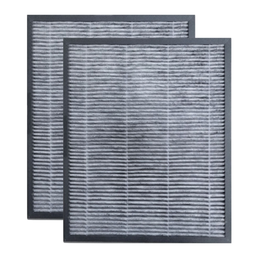 2x 2pc IONMAX Carbon HEPA Filter For Vienne ION630 Air Purifier Blk 235x180x1mm