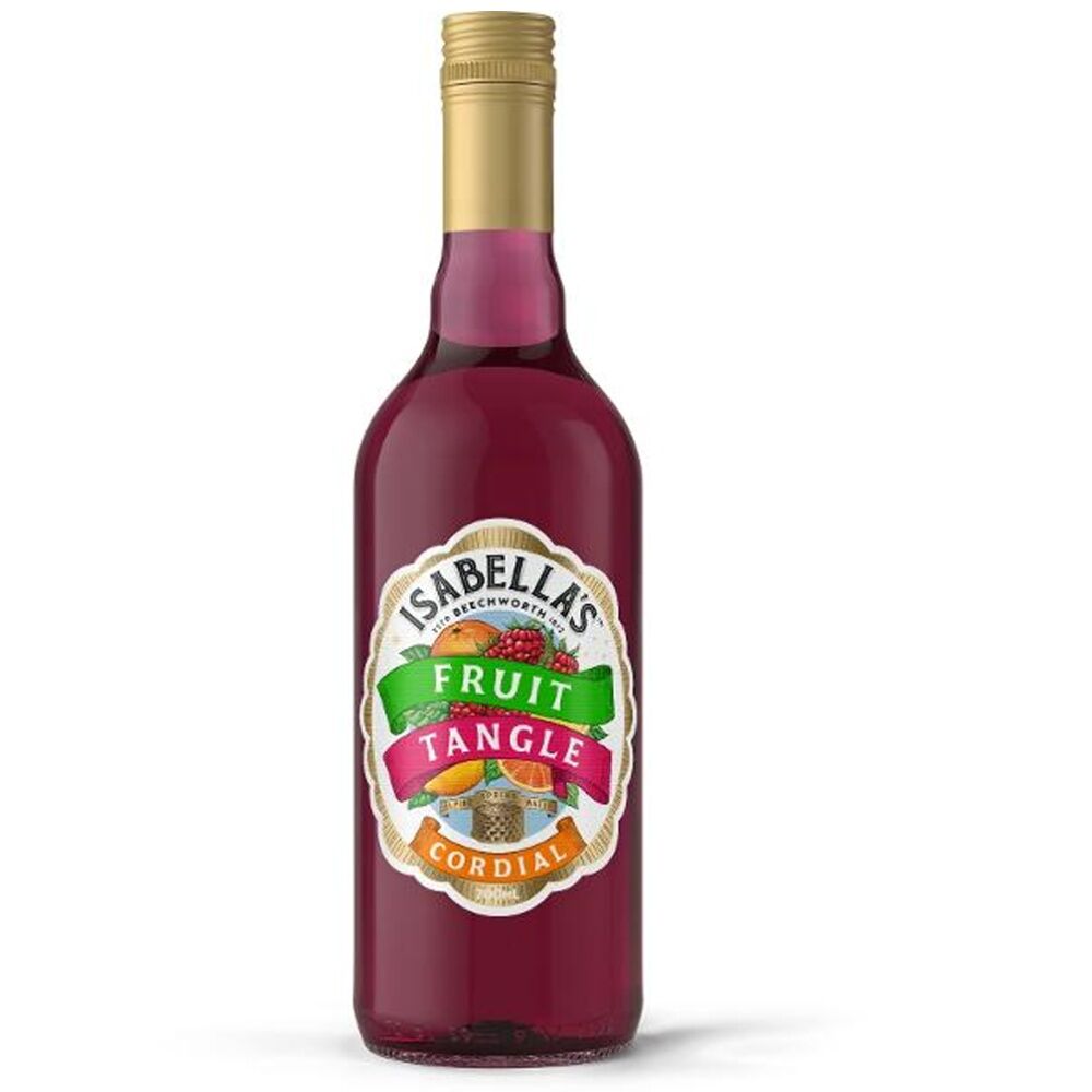 6PK Isabella's Fruit Tangle Flavoured Concentrated Cordial Bottle 700ml