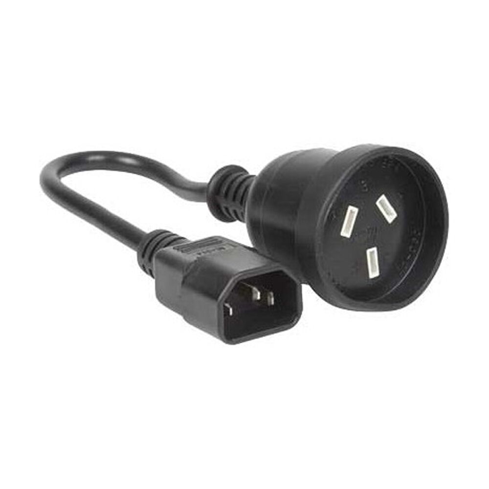 4PK Doss Iec Plug To 240V Socket 15cm Lead Iec-C14 Short Ups UPS Power Cable