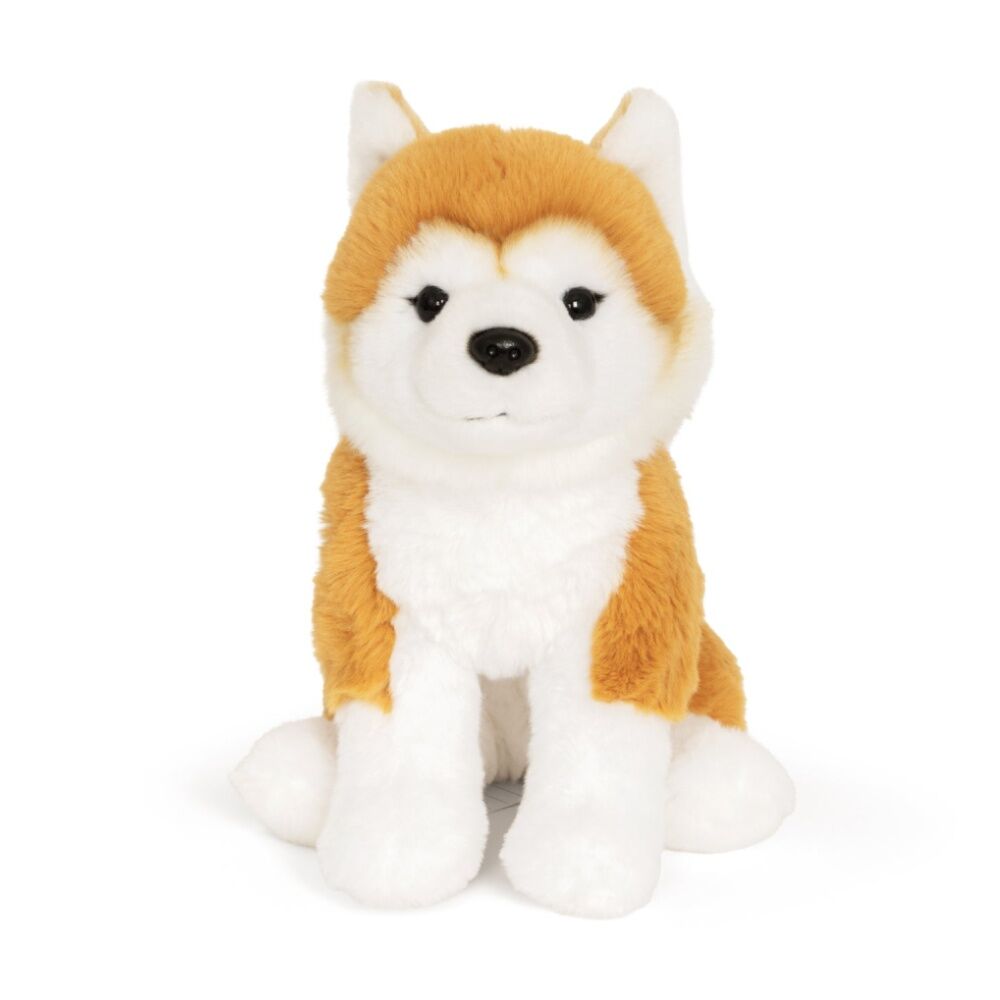 Keycraft Shiba Inu Dog Soft Animal Kids Plush Toy Brown/White