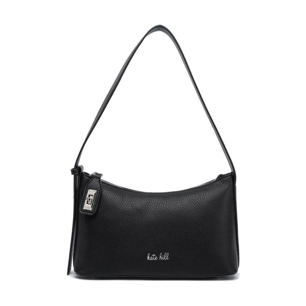 Kate Hill Women's Paige Pebble Vegan Leather Zip Closure Shoulder Bag