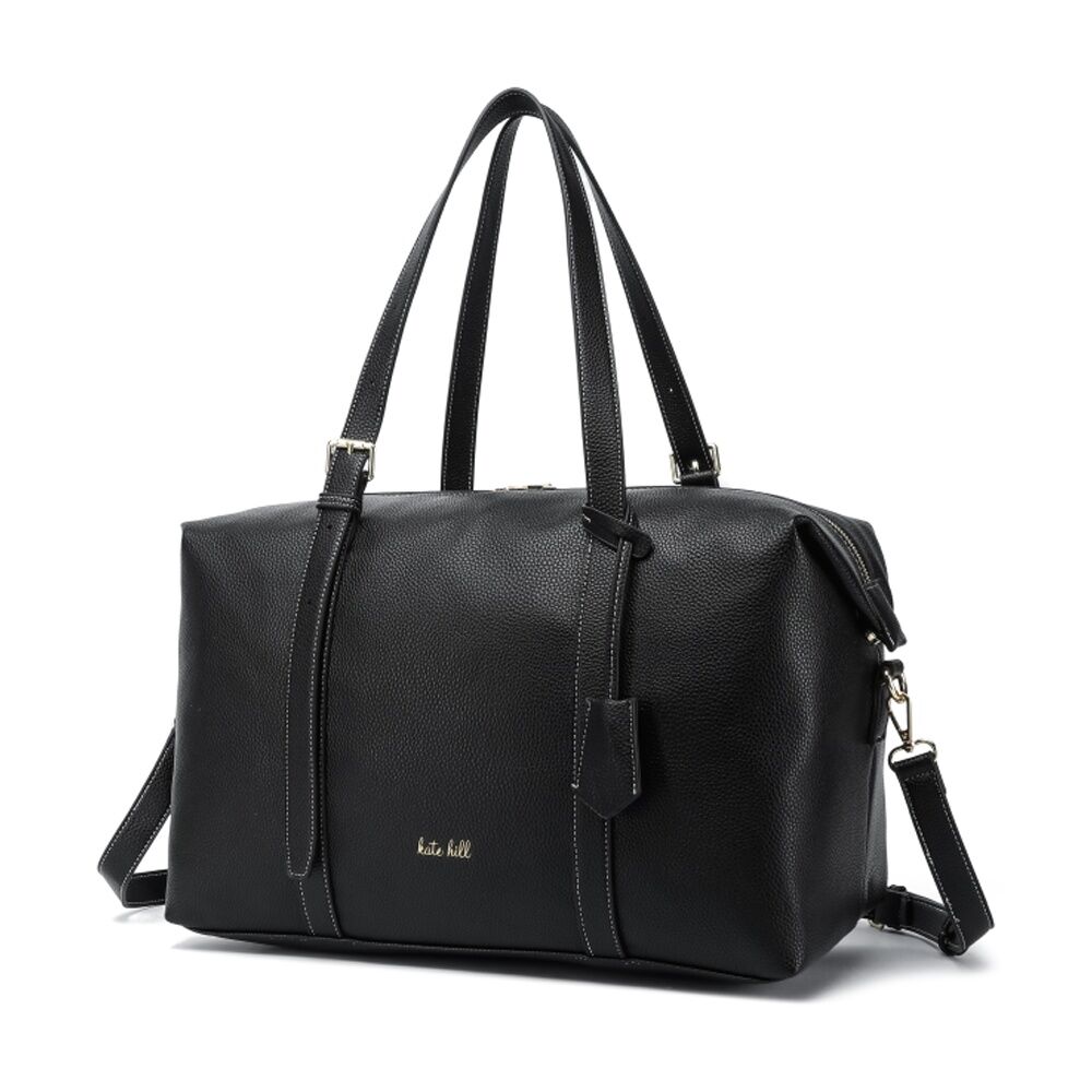 Kate Hill Women's Penny Pebble Vegan Leather Overnight/Travel Bag