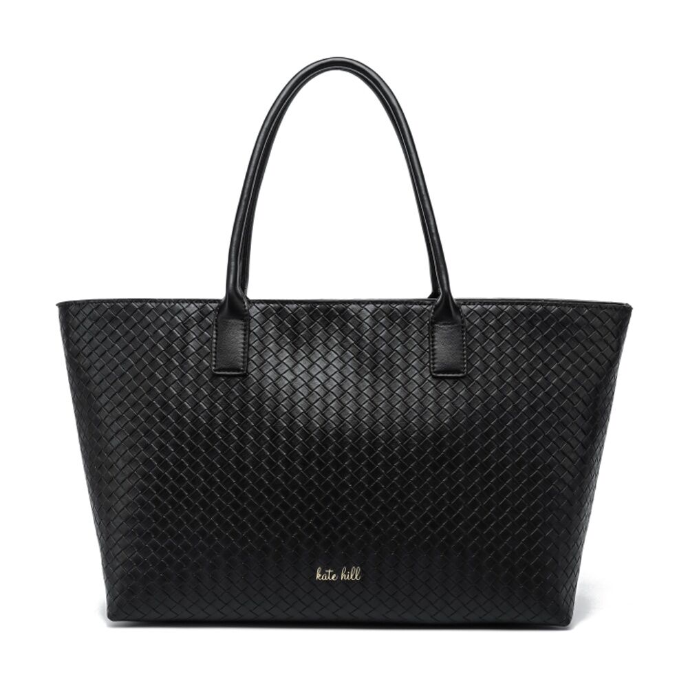 Kate Hill Women's Whitney Embossed Vegan Leather Zip-Closure Tote Bag
