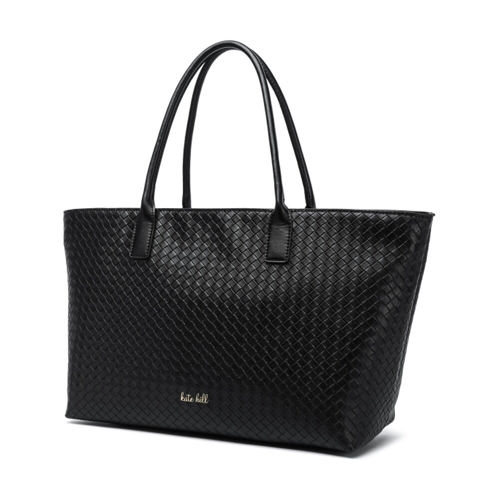 Kate Hill Women's Whitney Embossed Vegan Leather Zip-Closure Tote Bag