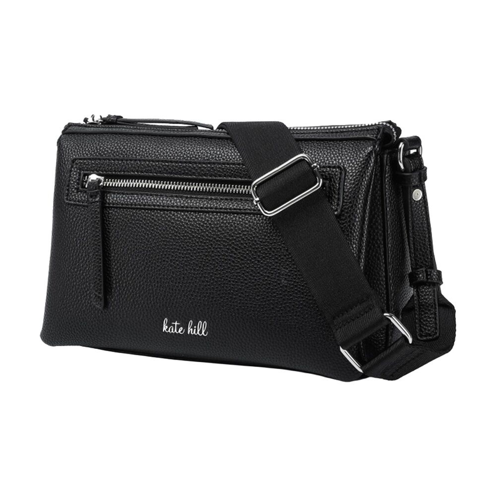 Kate Hill Women's Pippa Pebble Vegan Leather Zip-Closure Crossbody Bag