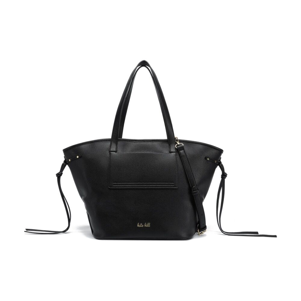 Kate Hill Women's Phoebe Pebble Vegan Leather Tote Bag W/ Crossbody Strap