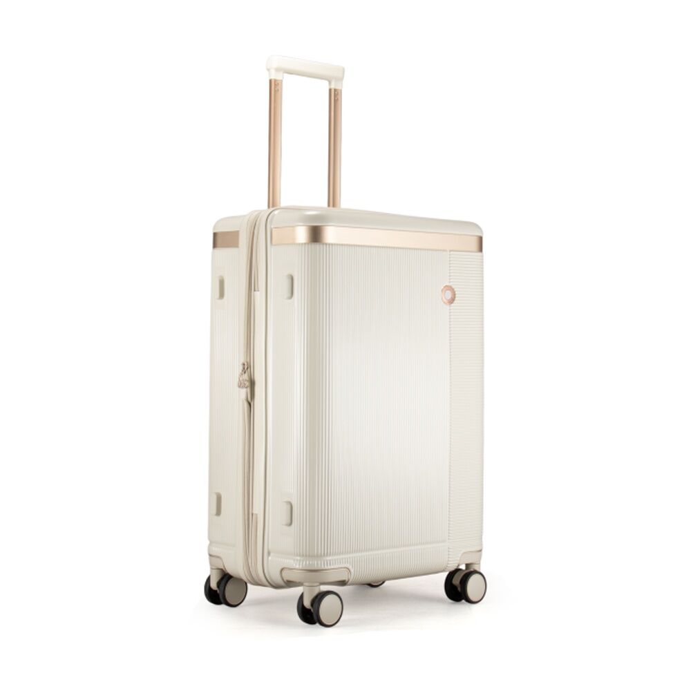 Kate Hill Phoenix Medium Luggage Hard Case TSA Lock Travel White 78L