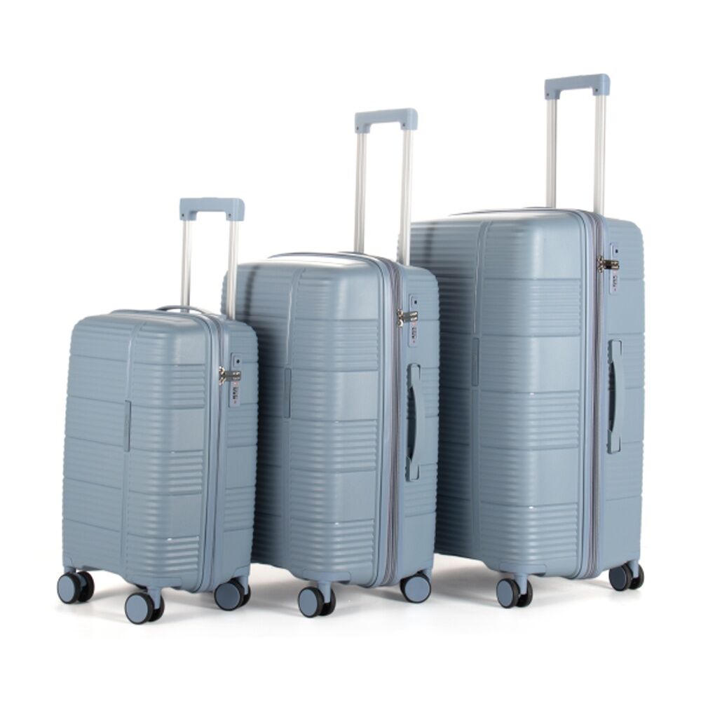 3pc Kate Hill Berkeley Luggage Set Hard Case TSA Lock Travel Sky