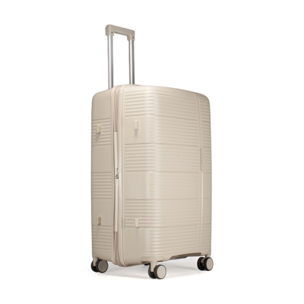 Kate Hill Berkeley Large Luggage Hard Case TSA Lock Travel Beige 111L