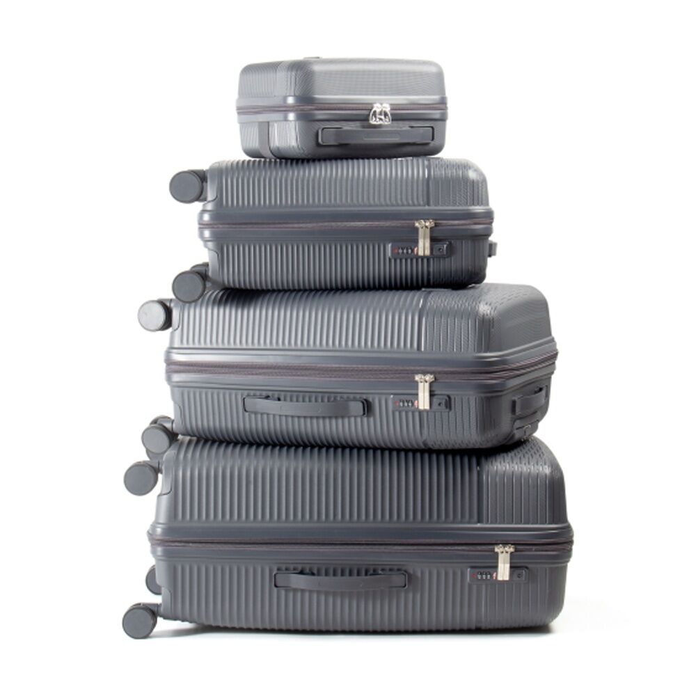 4pc Kate Hill Brooklyn Hard Case Luggage Set TSA Lock Travel Storm