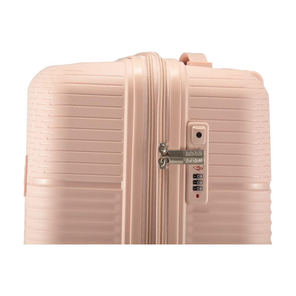 Kate Hill Brooklyn Medium Hard Case Luggage TSA Lock Travel Pink 74L