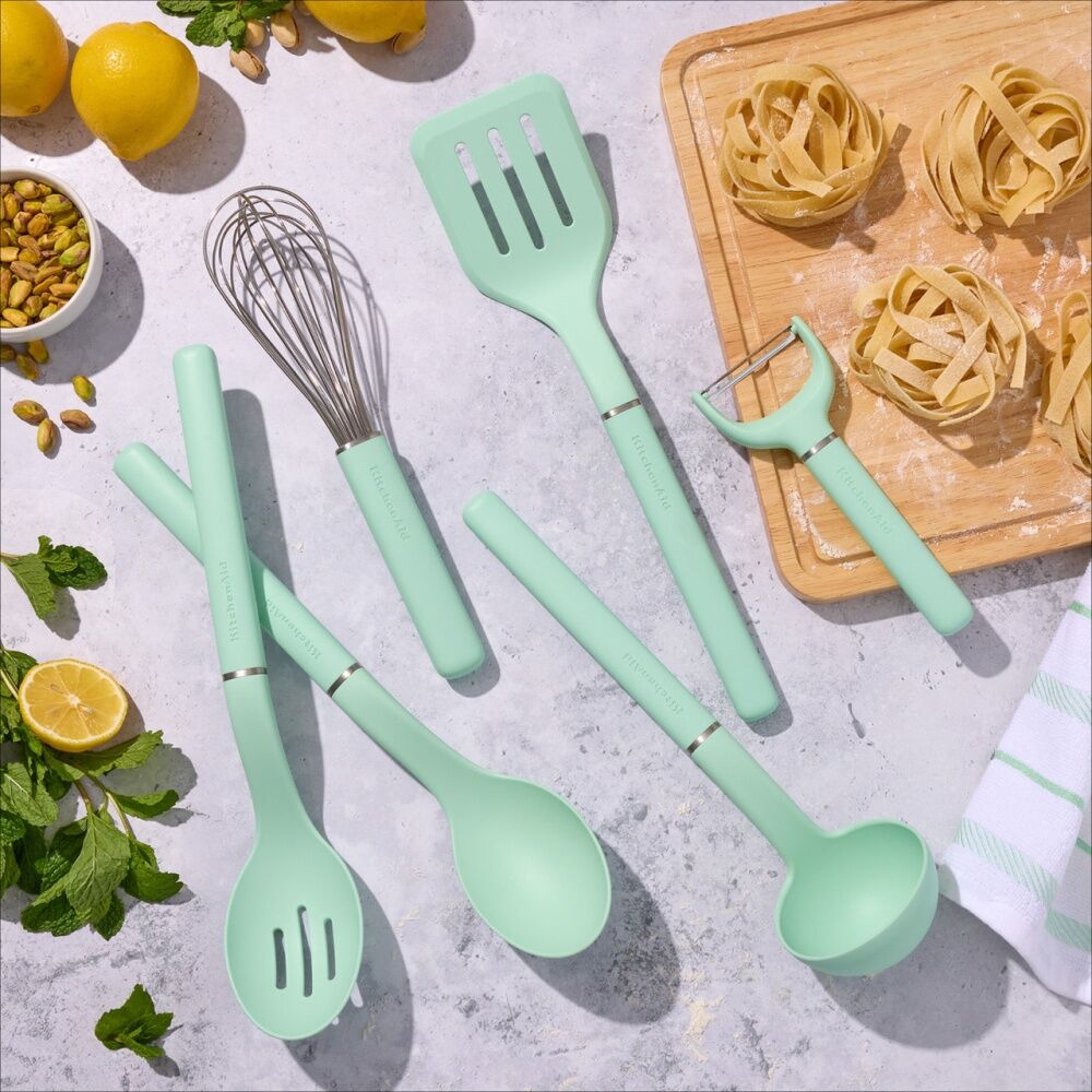 6pc KitchenAid Universal Tool Gadget Nylon Kitchen Cooking Set Spearmint