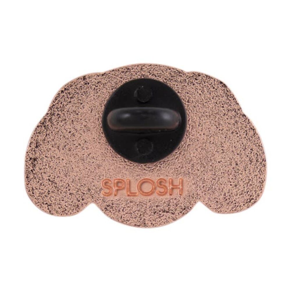 4PK Splosh Cavalier Keepsake Pin Enamel Rose Gold Brown White 3x1x2.5cm