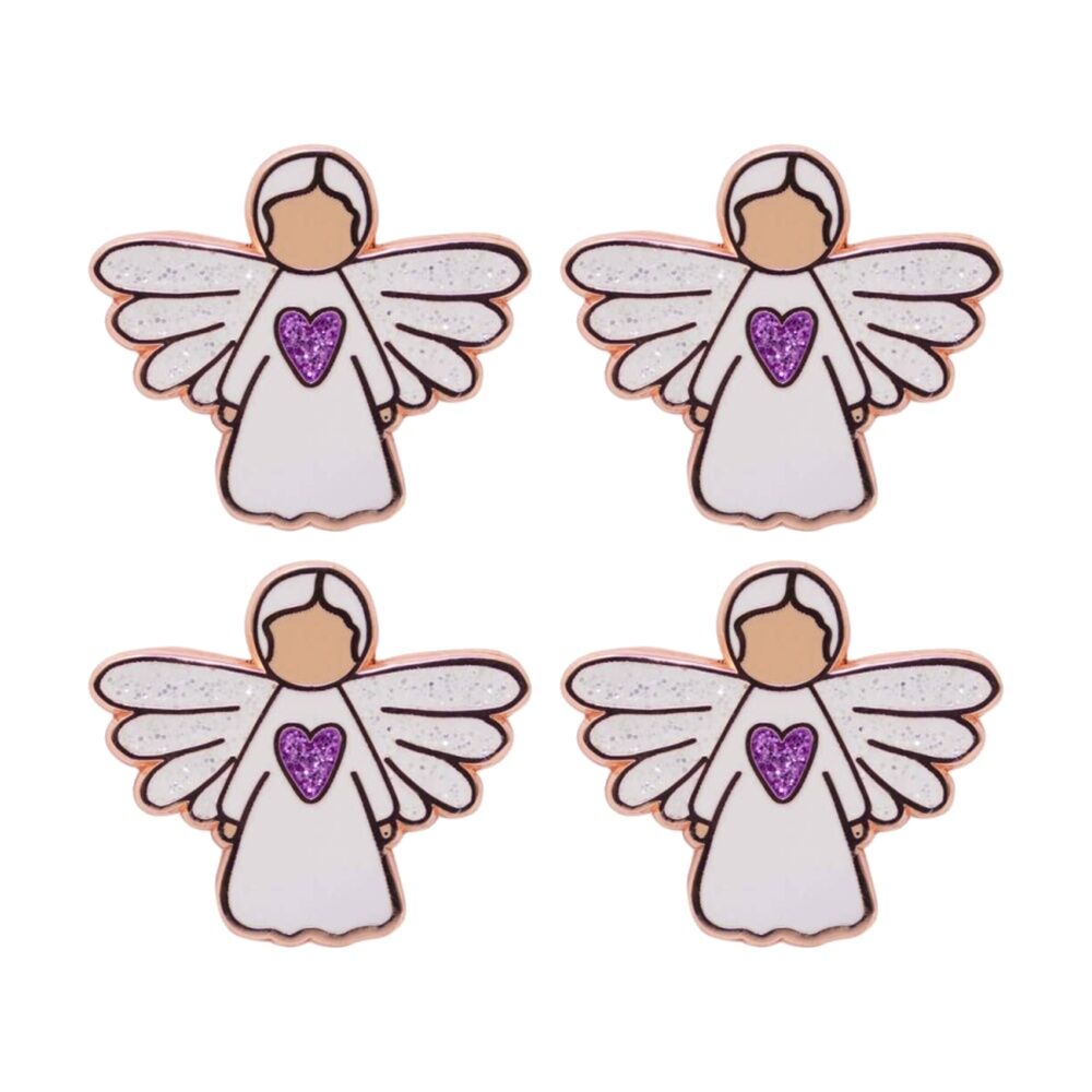 4PK Splosh Angel Of Prayer Keepsake Pin Enamel 3y+ Rose Gold 3x3x0.5cm