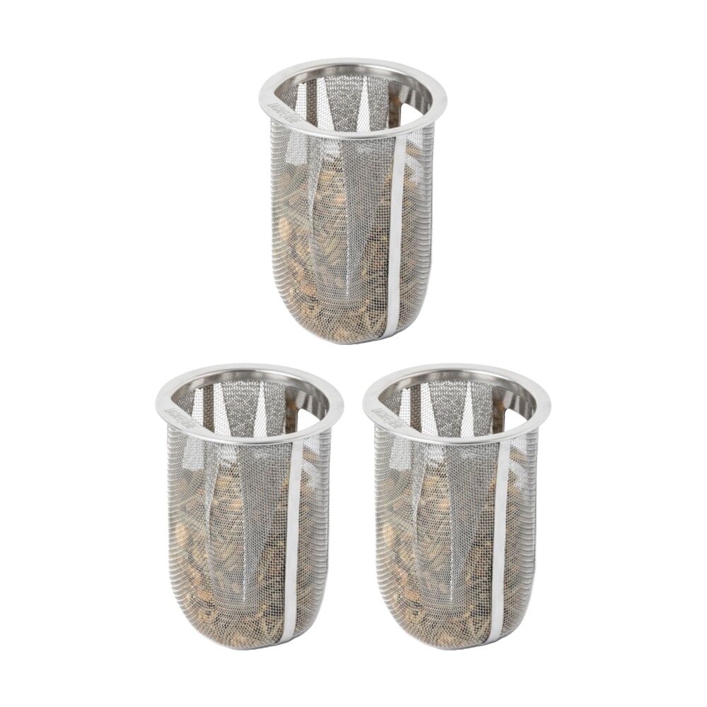 3PK La Cafeti re 2 Cup Teapot Stainless Steel Fine Mesh Tea Filter Silver
