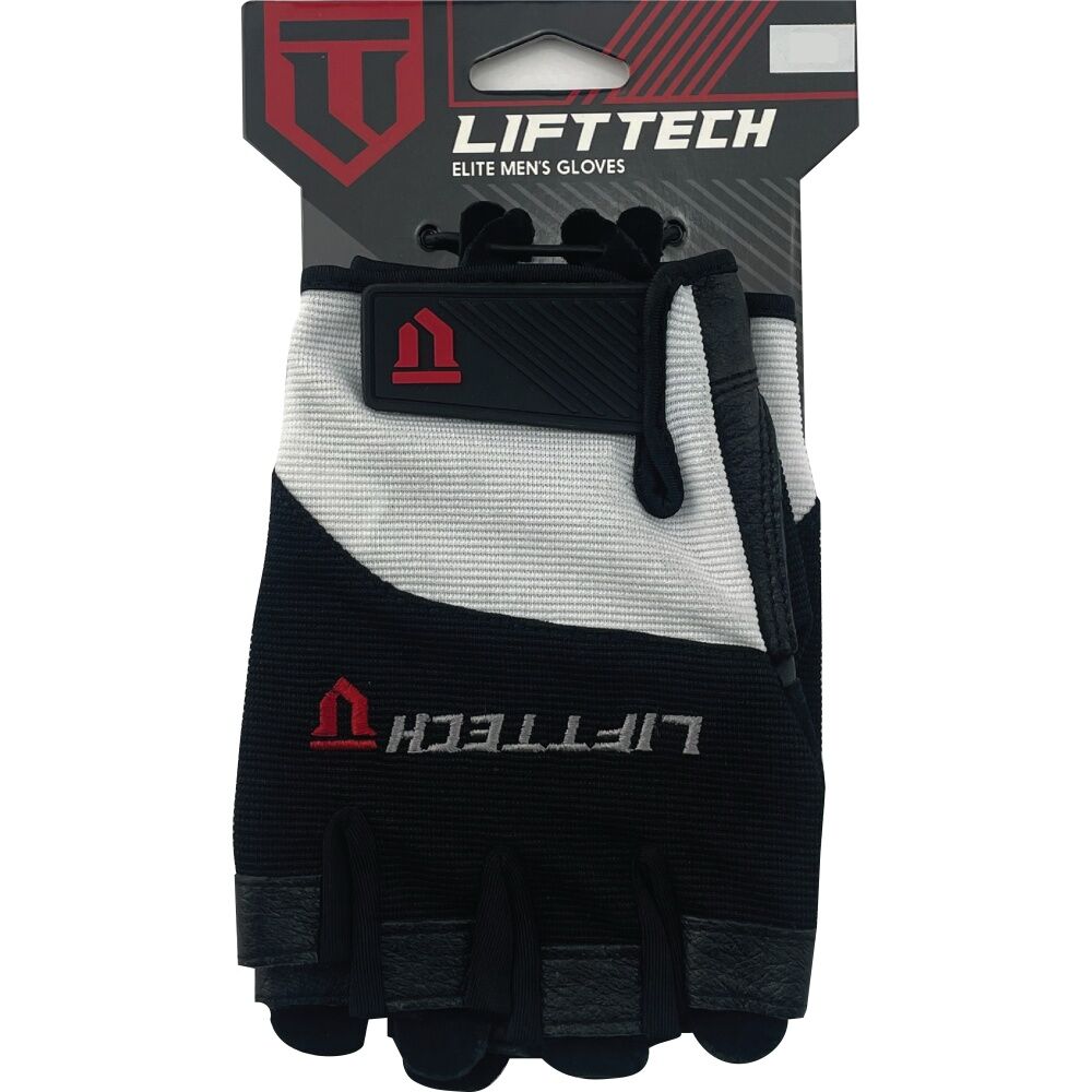 Lift-Tech Elite Heavy Lifting Leather Palm Gloves W/Adjustable Wrist Closure