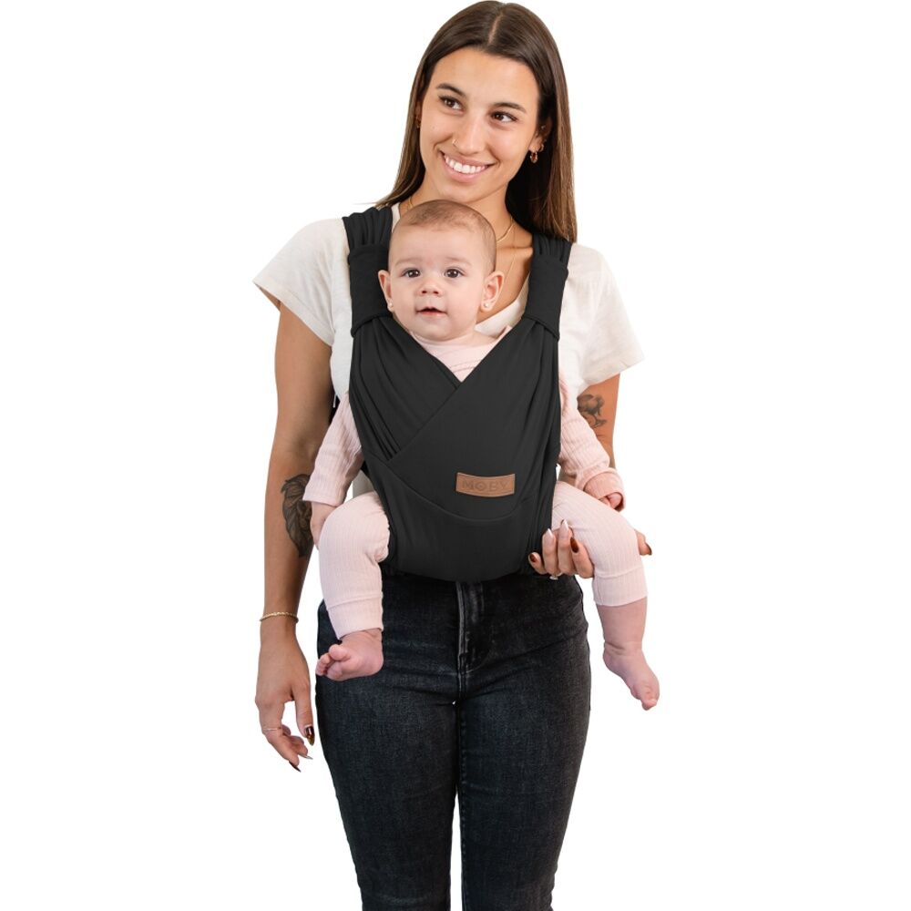 Moby Duet Baby Carrier Adjustable Multiple Positions Dusk Black 3-15kg