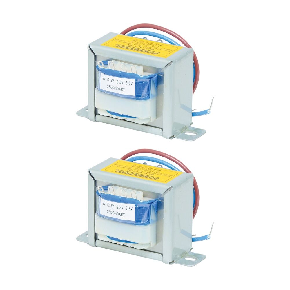 2PK Powertran 6.3V-15V 1A Mains Transformer 15Va Multiple Tapped Voltages