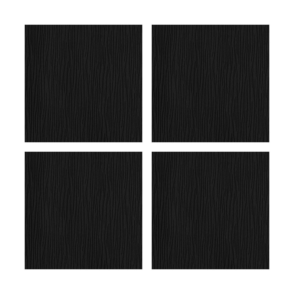 4PK Braz Printed Room Darkening Hanging Curtain Home Decor 140x223cm Black
