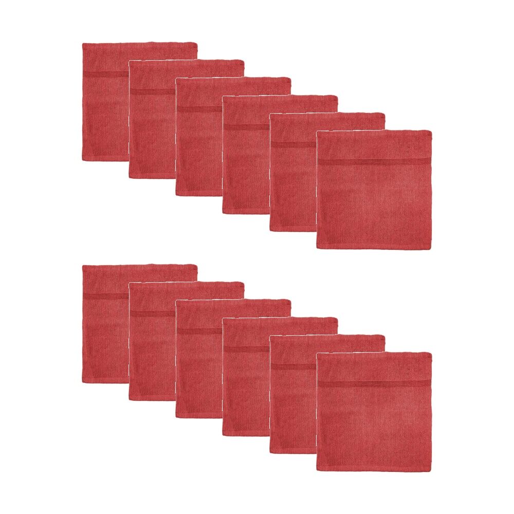 12PK Capri Soft Absorbent Facewash Bathroom Washcloth Towel 30x30cm Hibiscu