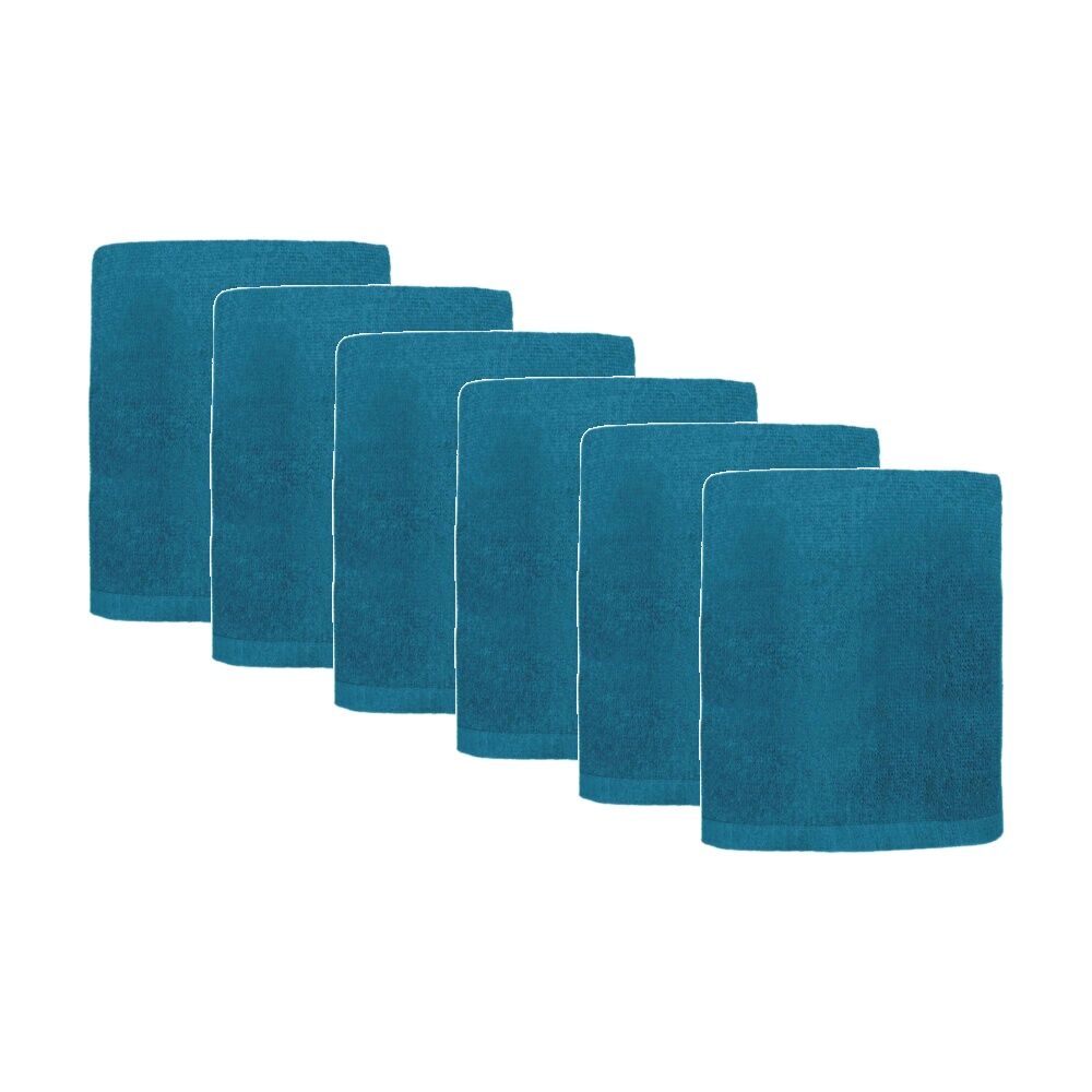 6PK Capri Non Slip Bath Mat Bathroom Floor Accessory Home Decor 45x75cm Teal