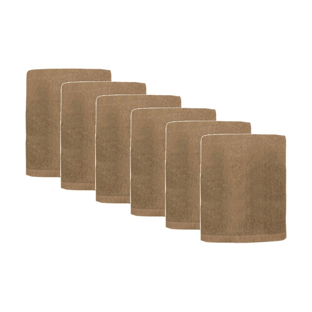 6PK Capri Non Slip Bath Mat Bathroom Floor Accessory Home Decor 45x75cm Sand