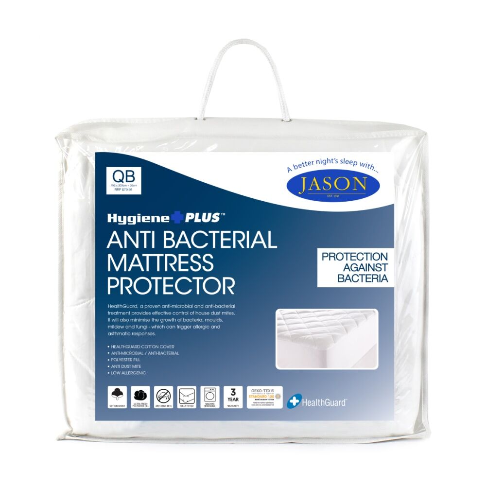 Jason Antibacterial Mattress Protector For Allergies & Asthma Single