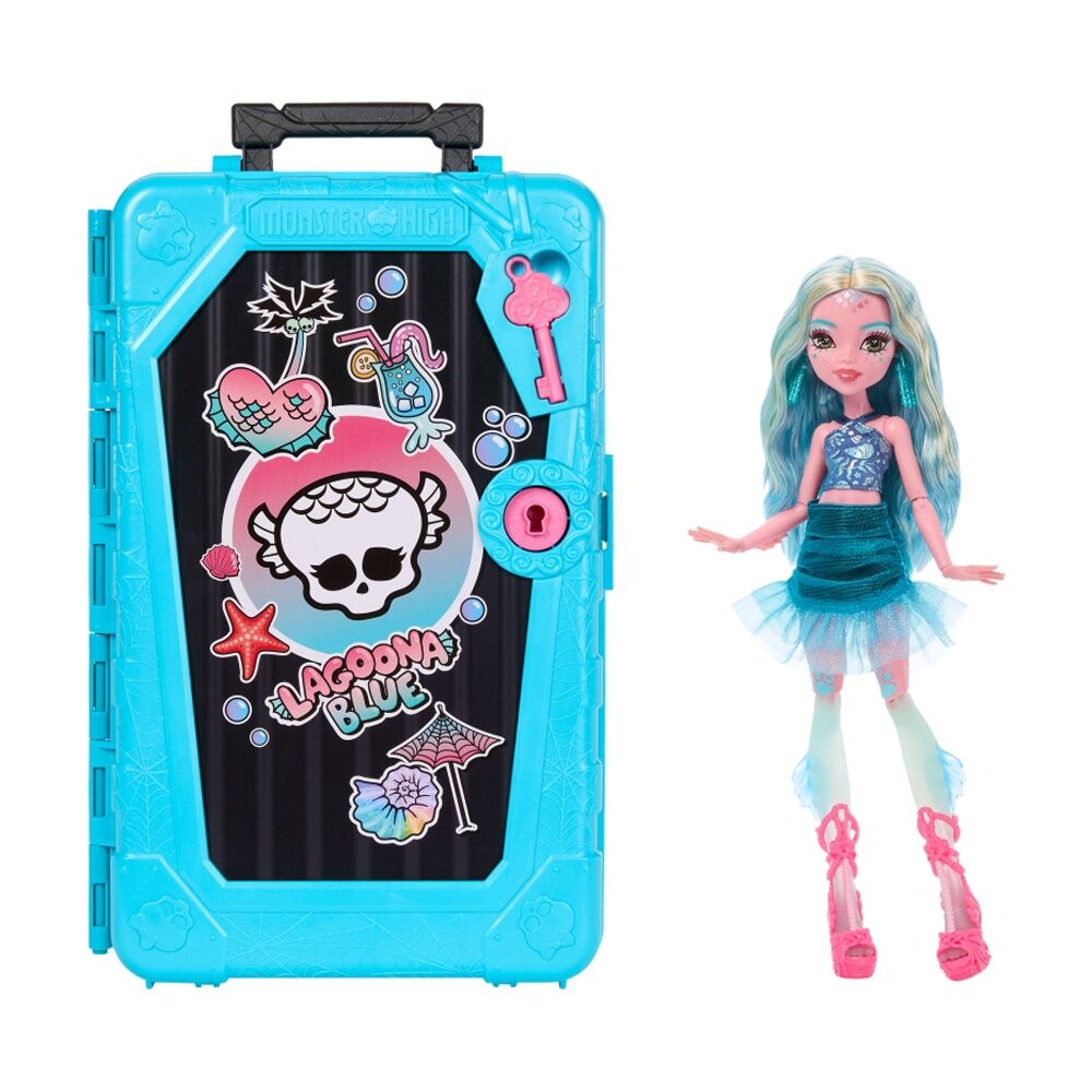 22pc Monster High Skulltimate Secrets Gore-Geous Oasis Doll Lagoona Blue 4y+