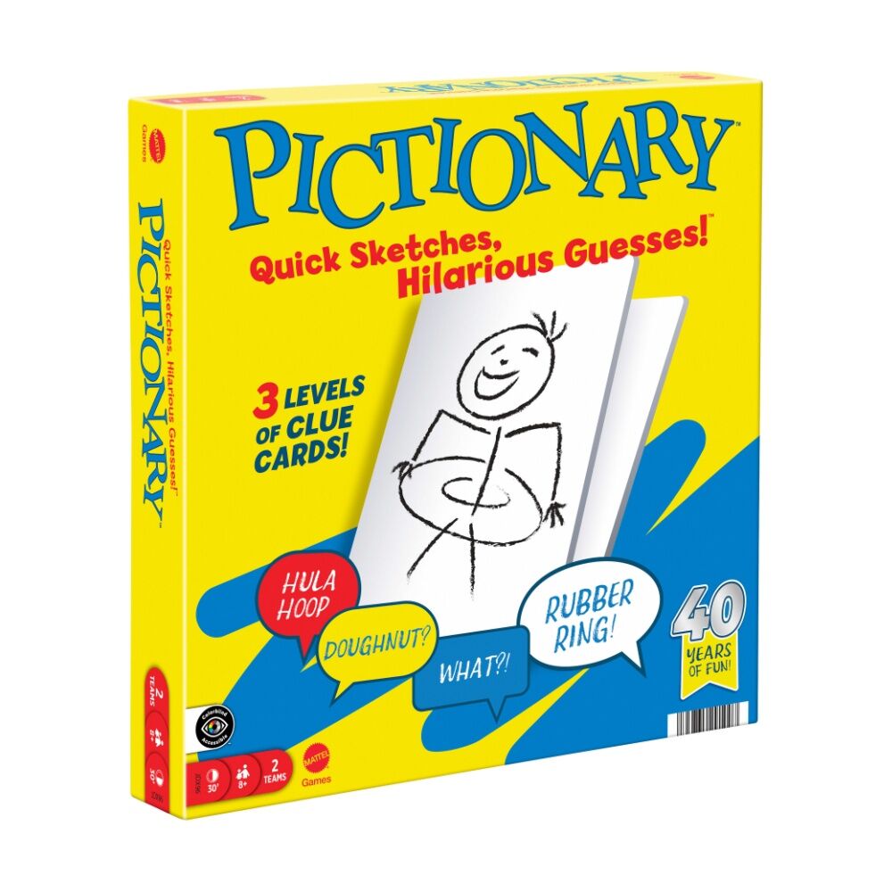All Brands Toys Pictionary Family/Kids Quick Sketches Classic Board Game 8y+