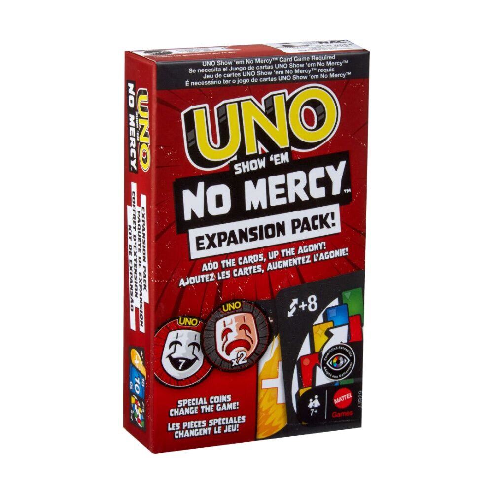 2PK UNO Show 'em No Mercy Expansion Pack Card Game Extension Set 7y+