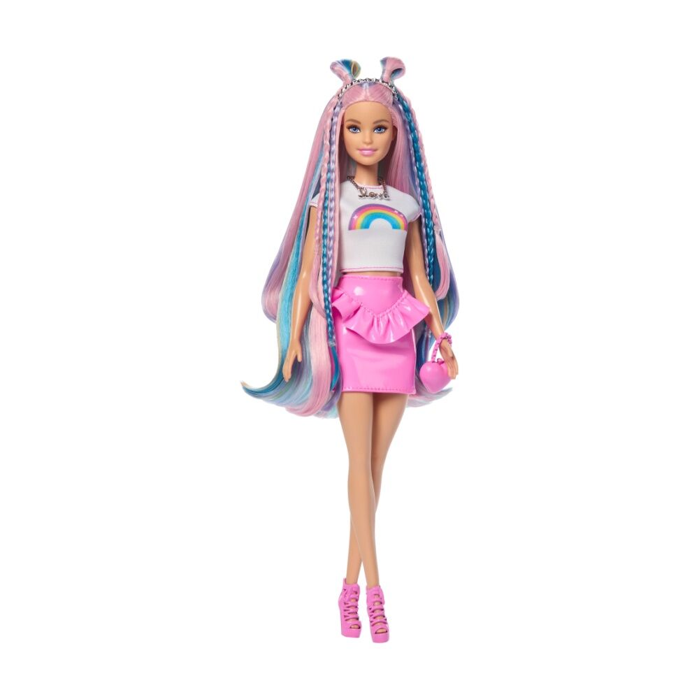 13pc Barbie Rainbow Sparkle Hair Play Doll W/ Styling Accessories 3y+