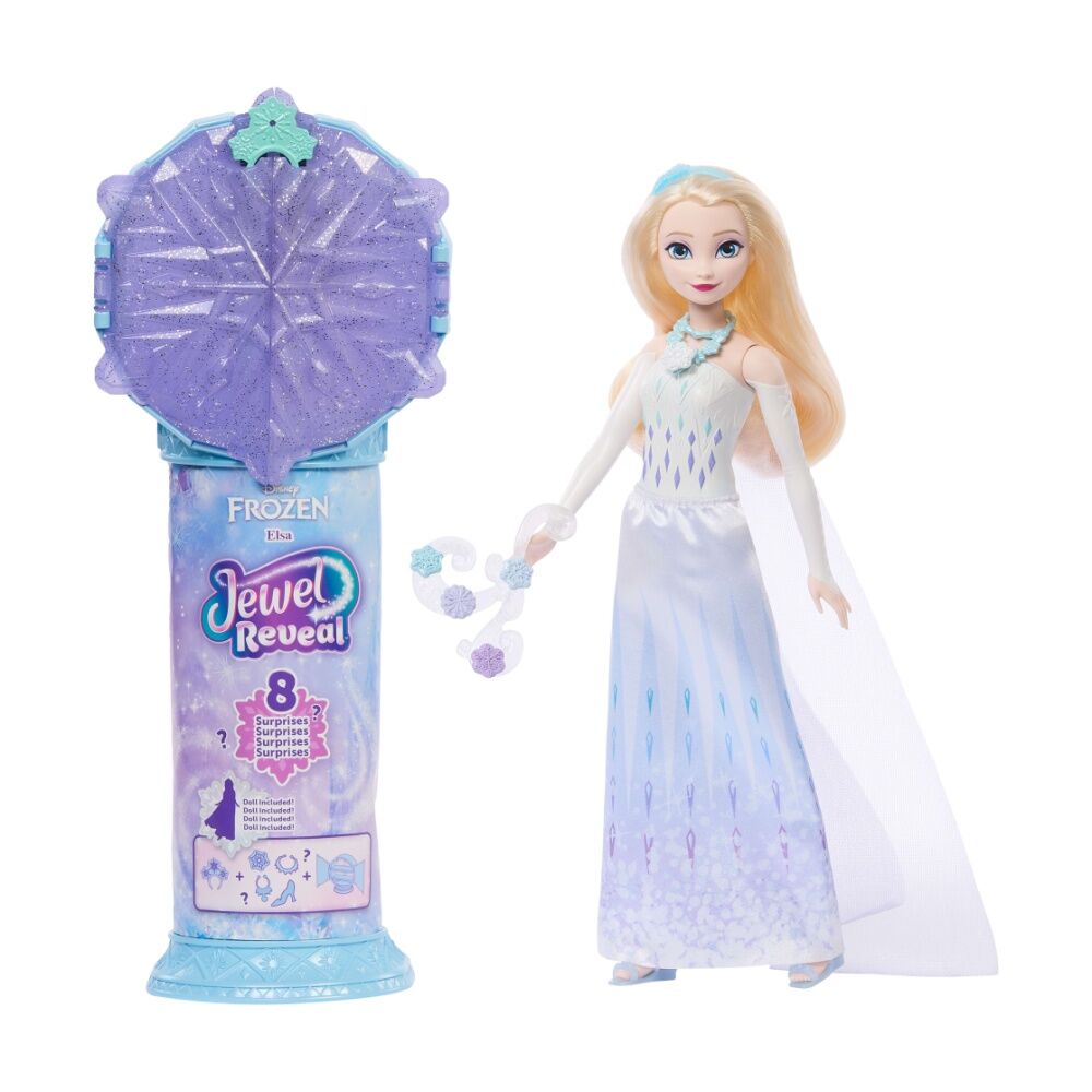 9pc Disney Kids Frozen Reveal Surprise Elsa Doll & Accessories Set 3y+