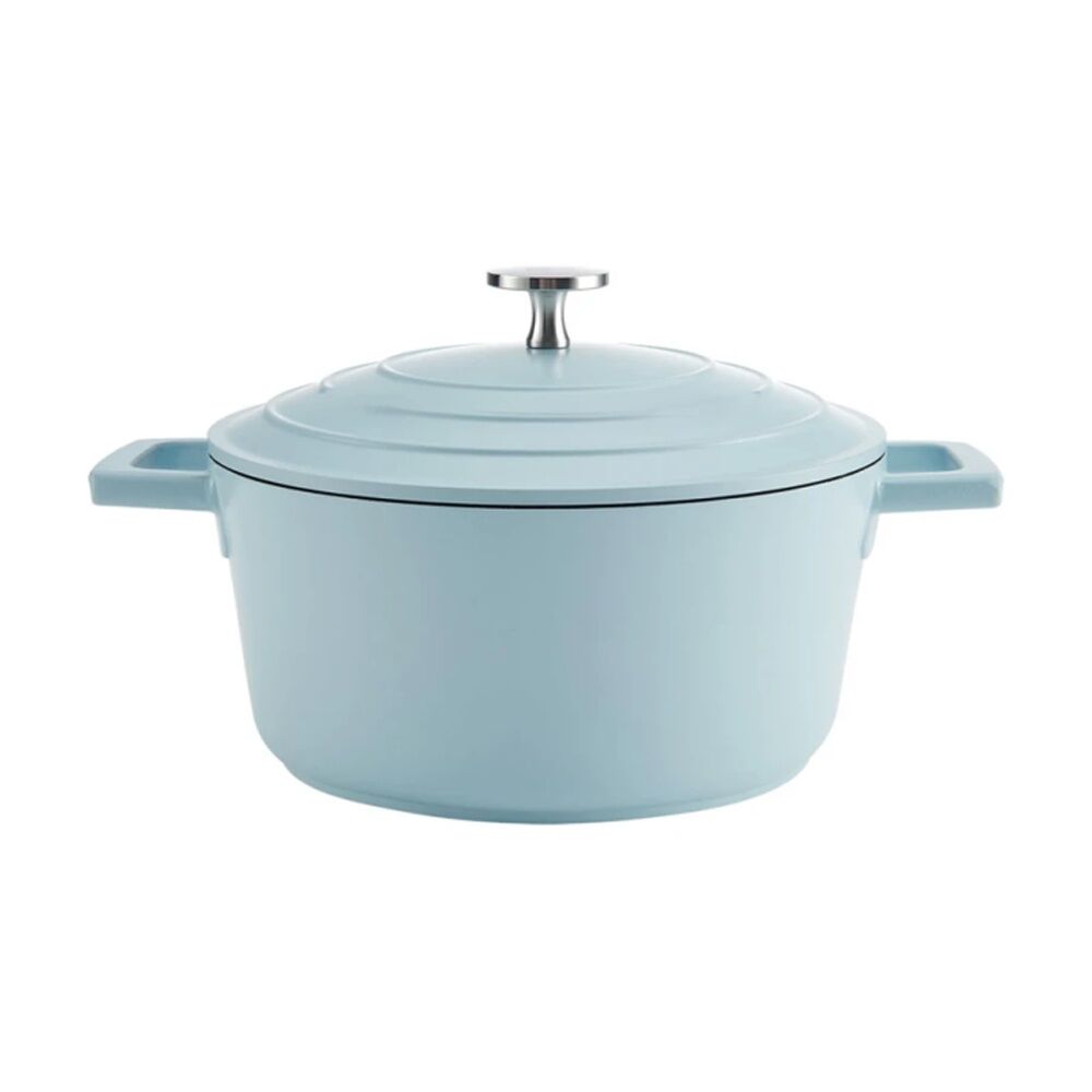 MasterCraft 2.5L Cast Aluminium Casserole Dish Cooking Pot Sky Blue 20cm