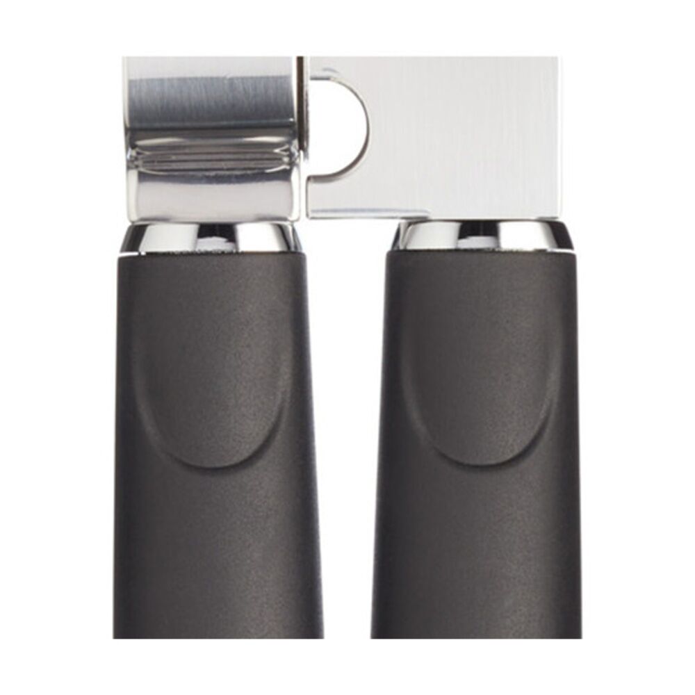 MasterCraft Soft Grip Stainless Steel Garlic Press Comfortable Kitchen Tool