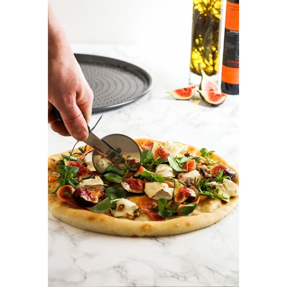 MasterCraft Soft Grip Pizza Cutter Stainless Steel Blade Comfortable Handle