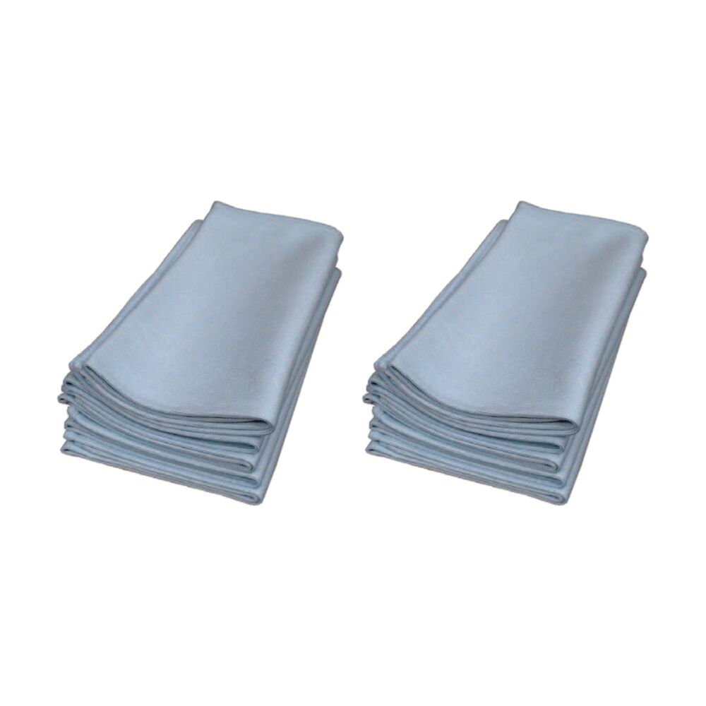 2PK 5pk Cleanstar Microfibre Cloth Glass & Mirror Non Abrasive 40x40cm Grey