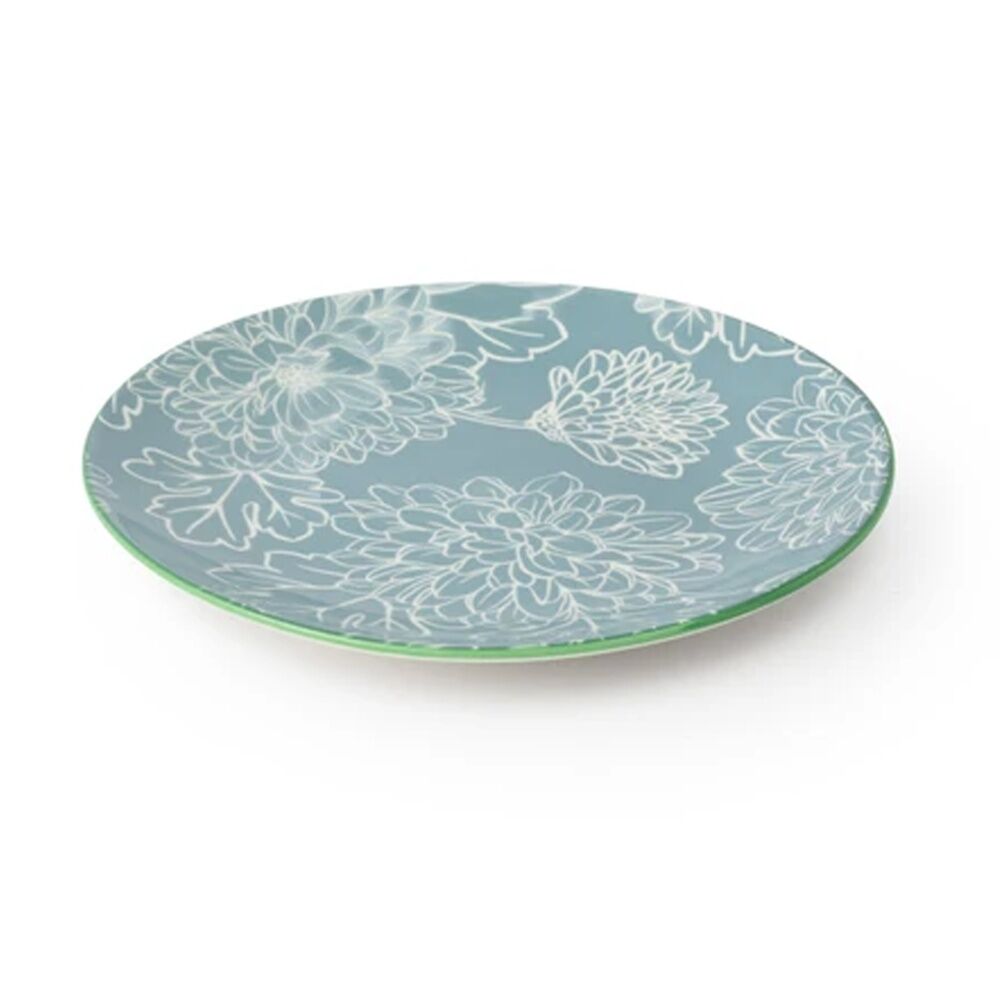 6PK Mikasa Grey Floral Stoneware Side Plate 18cm Dishwasher Microwave Safe
