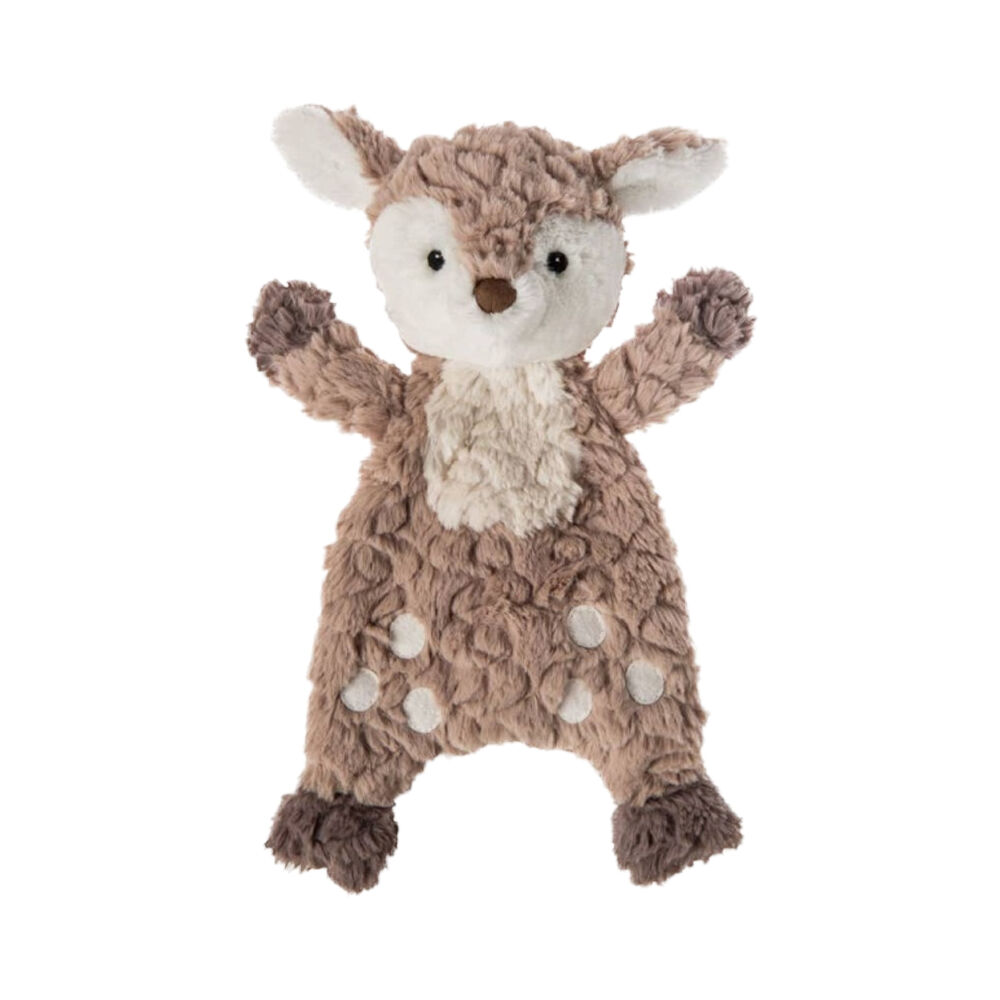 2PK Mary Meyer Nursery Fawn Lovey Baby Soft Plush Cuddle Toy Blanket 28cm Brown