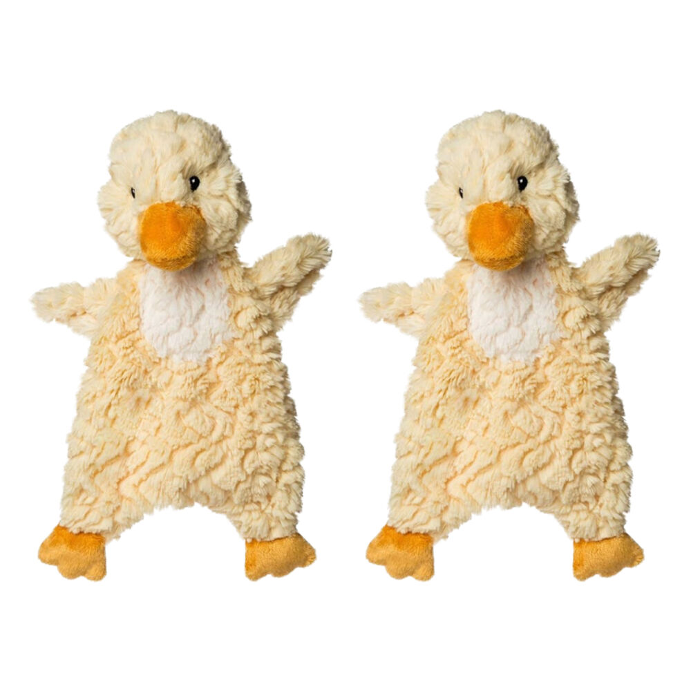 2PK Mary Meyer Nursery Yellow Duck Lovey Baby Soft Plush Cuddle Toy Blanket 28cm