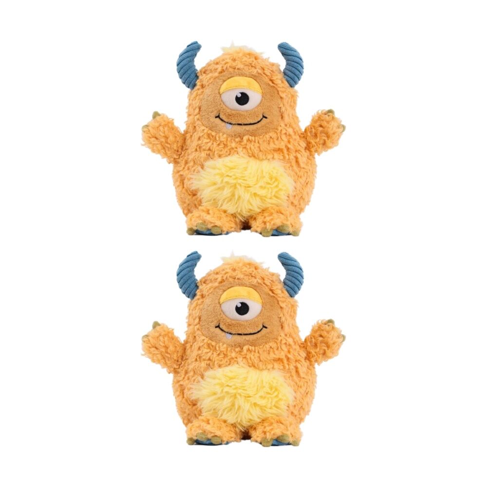 2PK Mary Meyer Monster Friends Wink Soft Plush Cuddle Toy Yellow 29cm