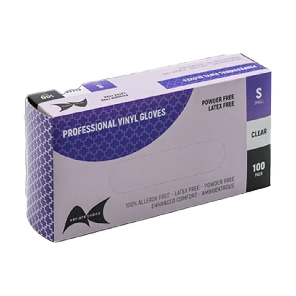 10x 100pc Artists Choice Food Medical Vinyl Gloves Powder Latex Free