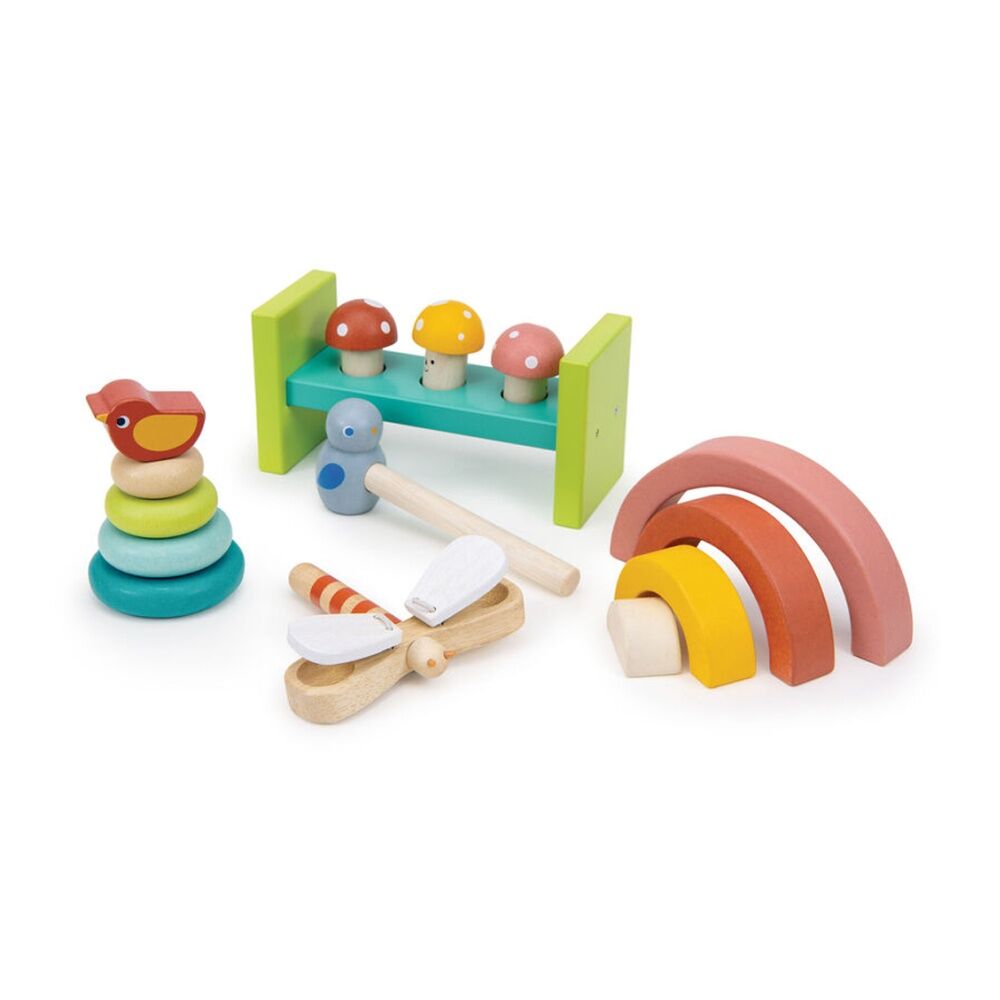 Mentari Garden Playtime Set Stacking Sensory Toys Kids 18 Months+